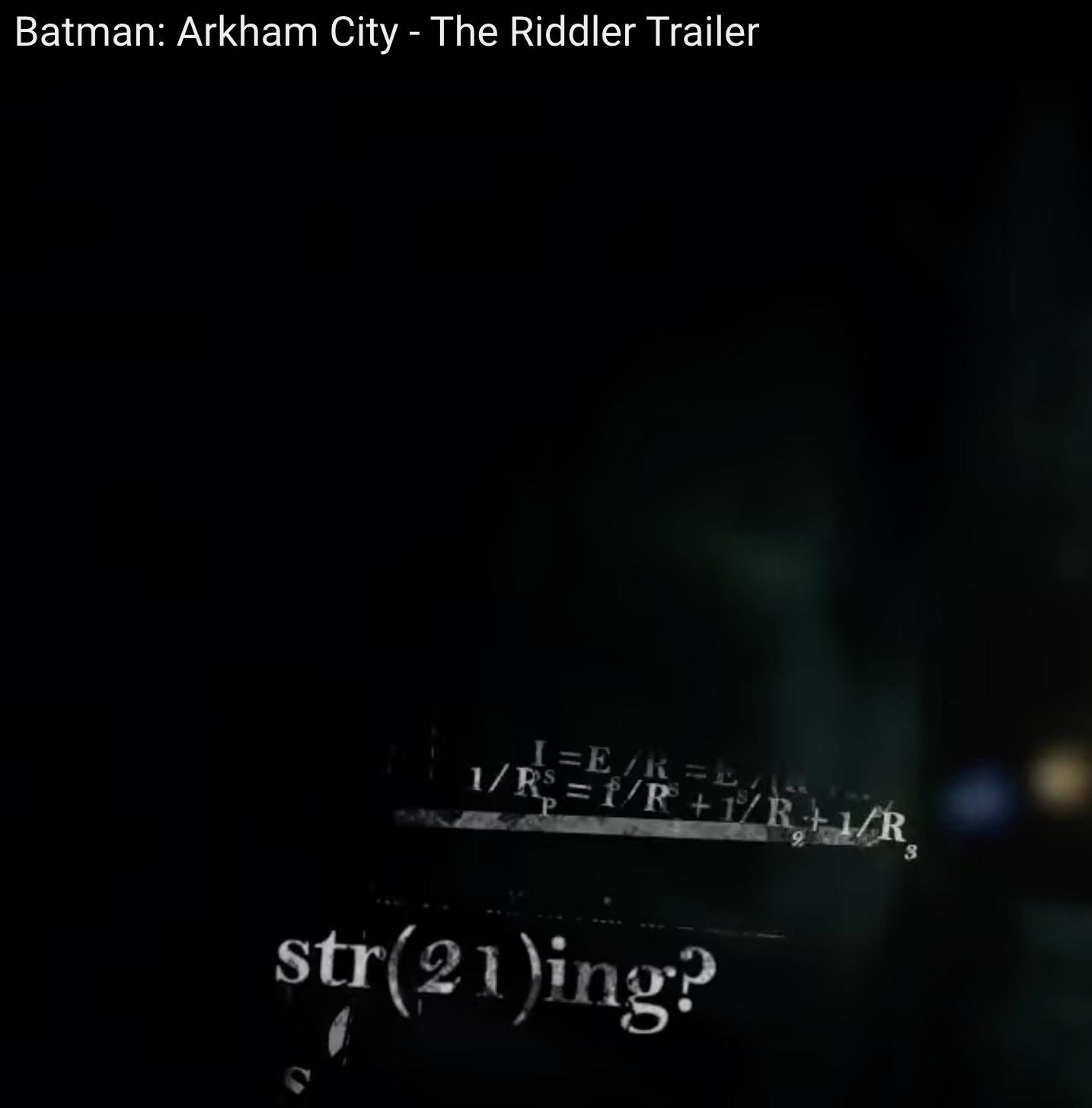 Riddler Trailer