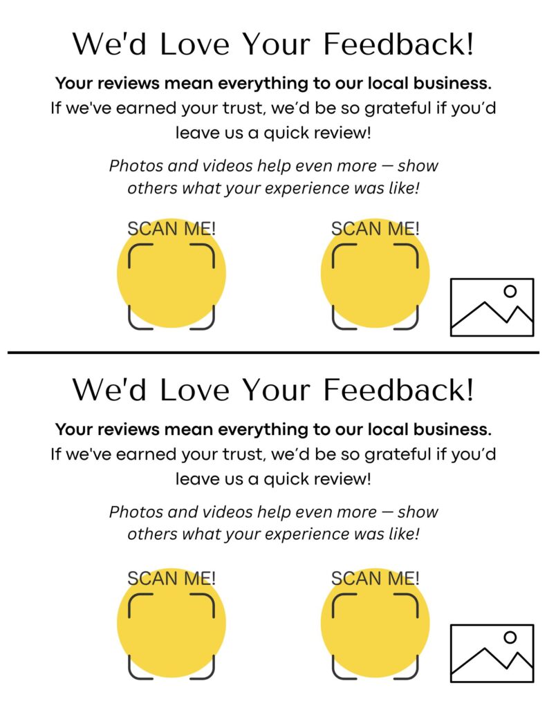 QR Code Review Templates