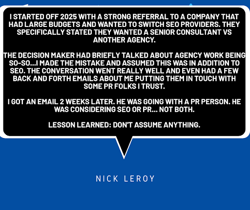 Nick LeRoy Quote